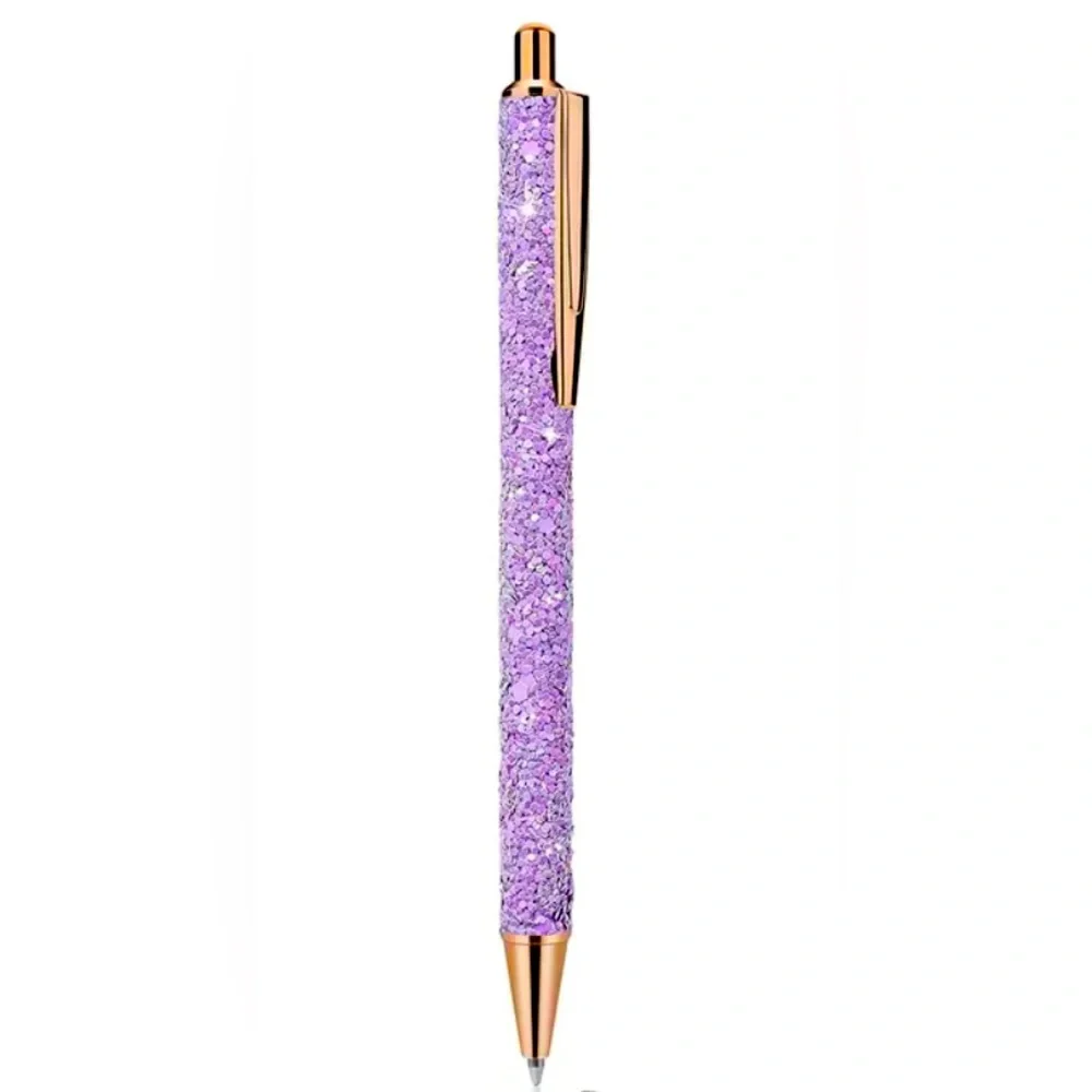 🍒🍒 (Bundle Only) Sparkly Purple Metal Pen
